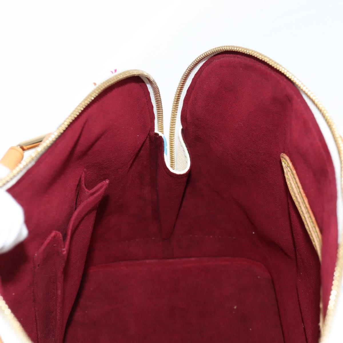 LOUIS VUITTON Monogram Multicolor Alma Hand Bag White M92647 LV Auth yk19104A