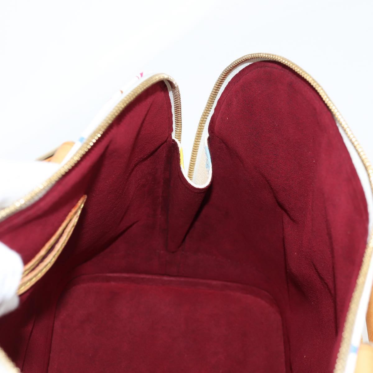 LOUIS VUITTON Monogram Multicolor Alma Hand Bag White M92647 LV Auth yk19104A