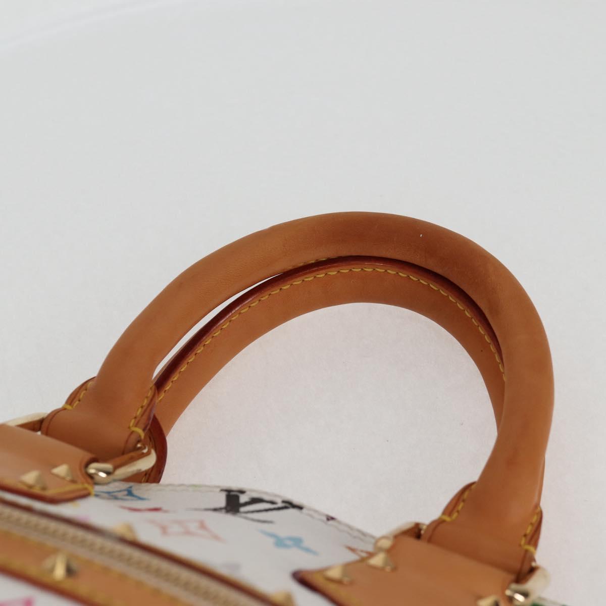 LOUIS VUITTON Monogram Multicolor Alma Hand Bag White M92647 LV Auth yk19104A