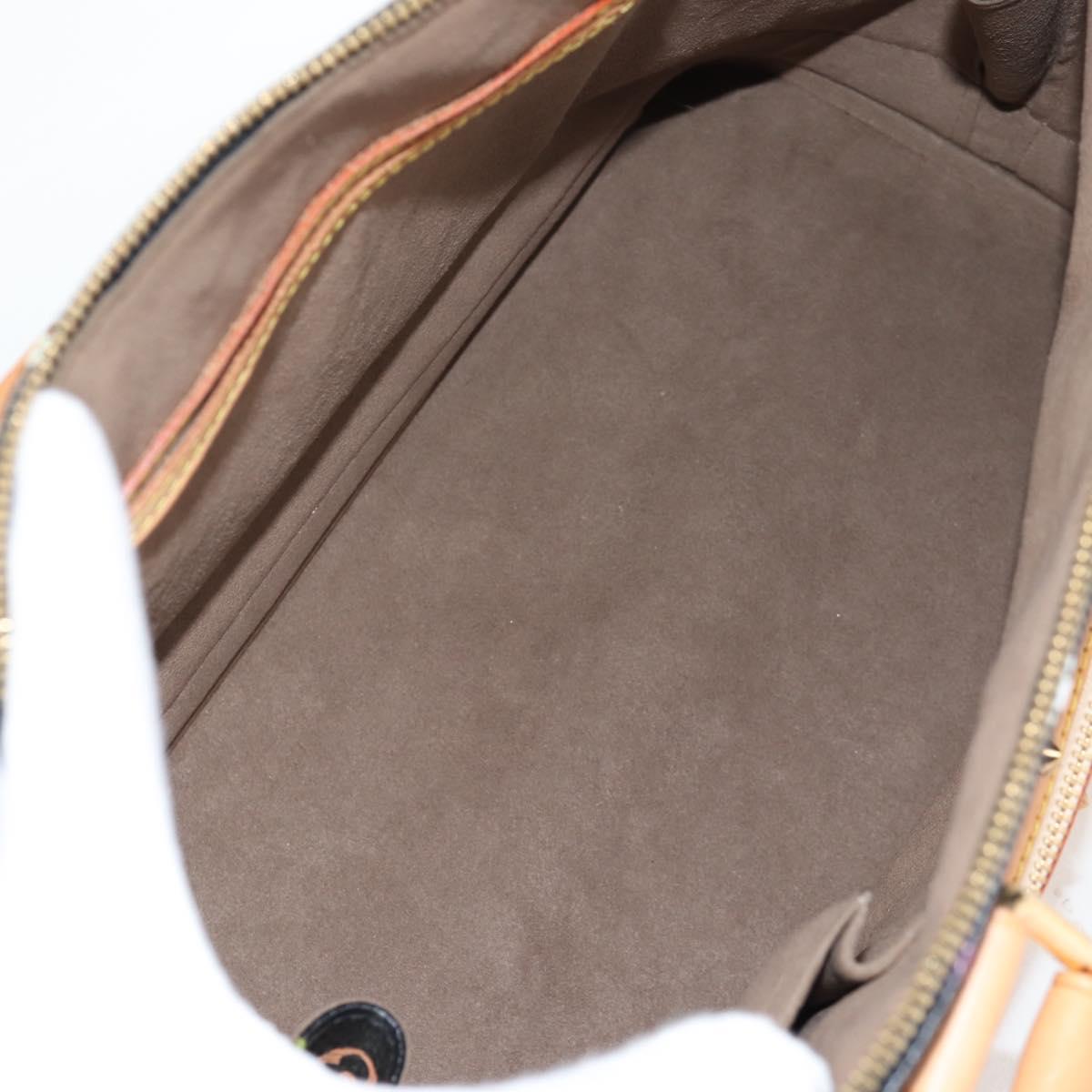 LOUIS VUITTON Monogram Multicolor Alma Hand Bag Black M92646 LV Auth yk19113A