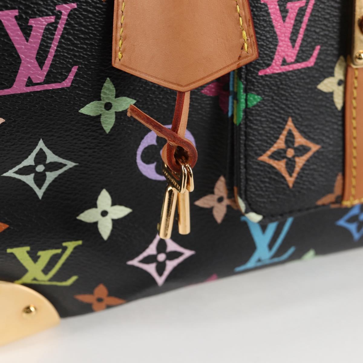LOUIS VUITTON Monogram Multicolor Speedy 30 Hand Bag Black M92642 Auth yk19115V