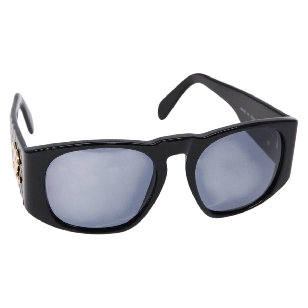 CHANEL Sunglasses plastic Black CC Auth yk19120