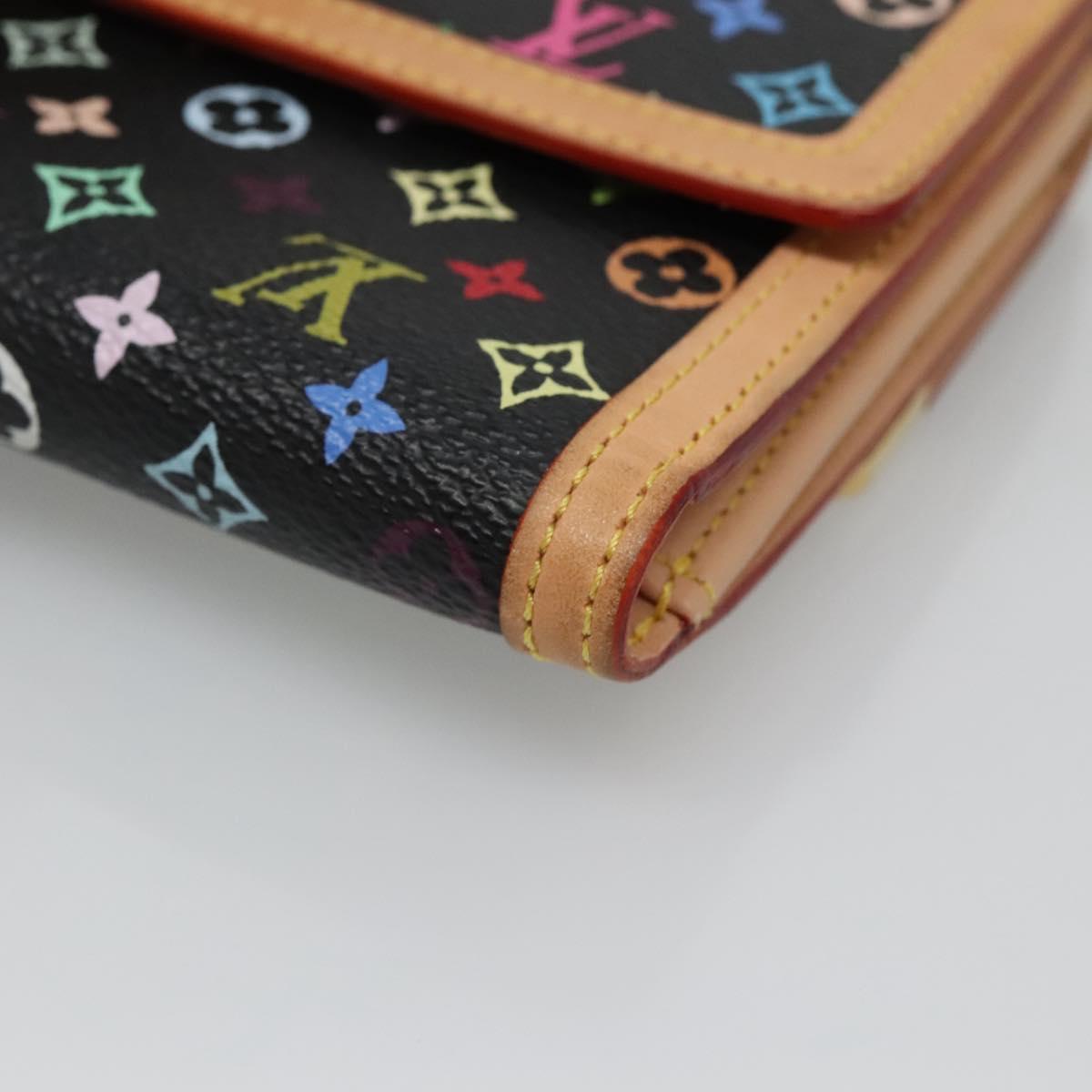 LOUIS VUITTON Multicolor Porte Monnaie Billets Cartes Credit M92984 Auth yk19123