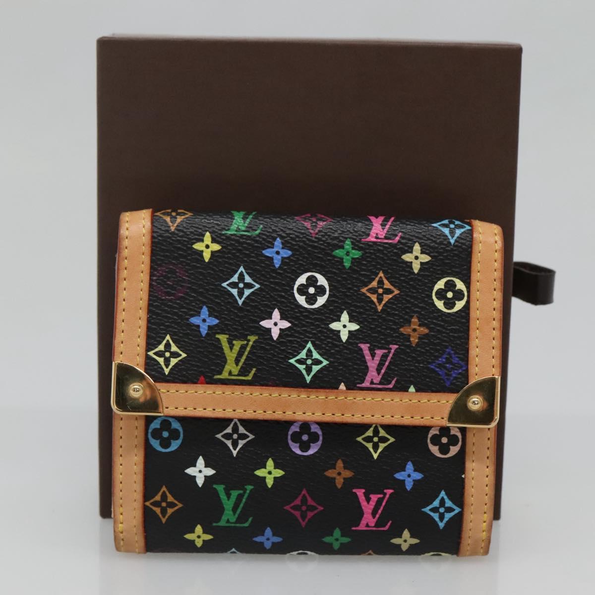LOUIS VUITTON Multicolor Porte Monnaie Billets Cartes Credit M92984 Auth yk19123