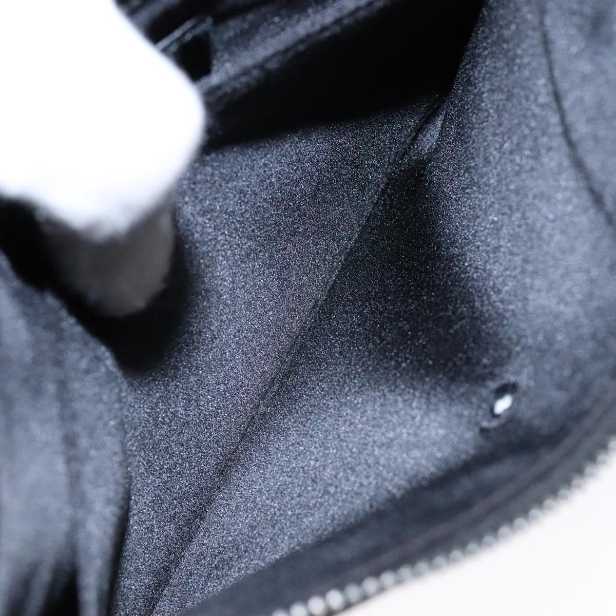 BVLGARI Logo Mania Shoulder Bag Canvas Black Silver Auth yk19146