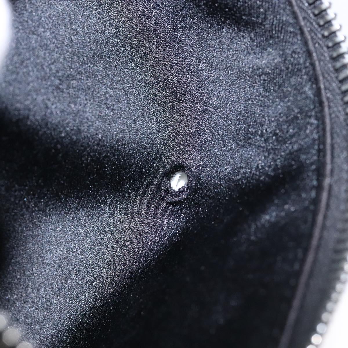 BVLGARI Logo Mania Shoulder Bag Canvas Black Silver Auth yk19146