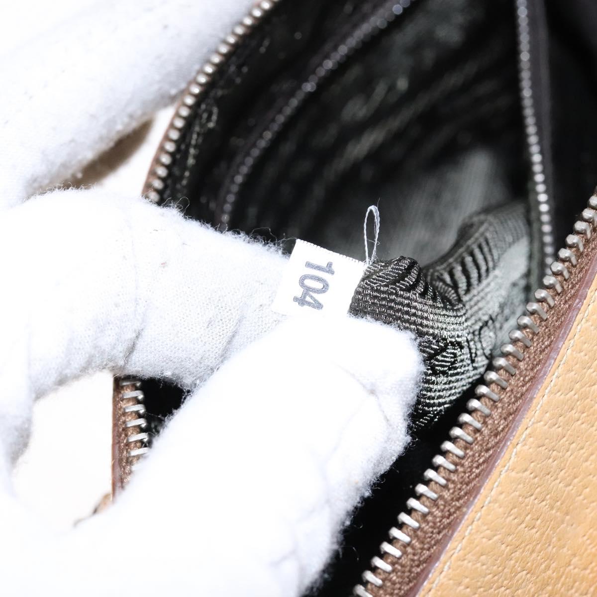 PRADA Hand Bag Leather Beige Auth yk19150