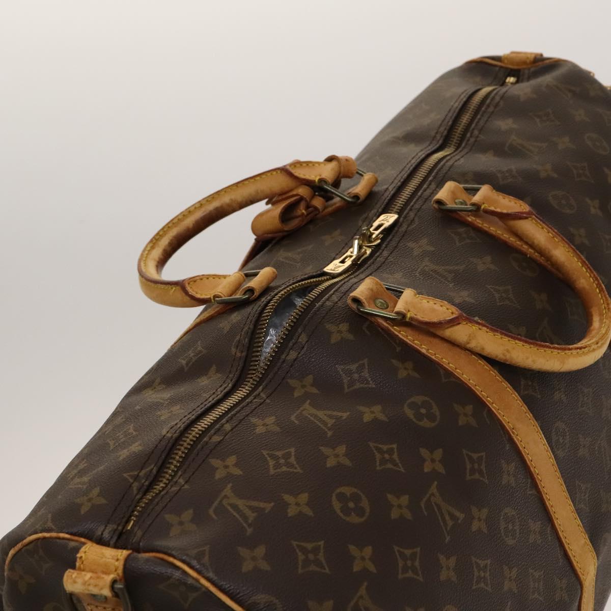 LOUIS VUITTON Monogram Keepall Bandouliere 55 Boston Bag M41414 LV Auth yk19151