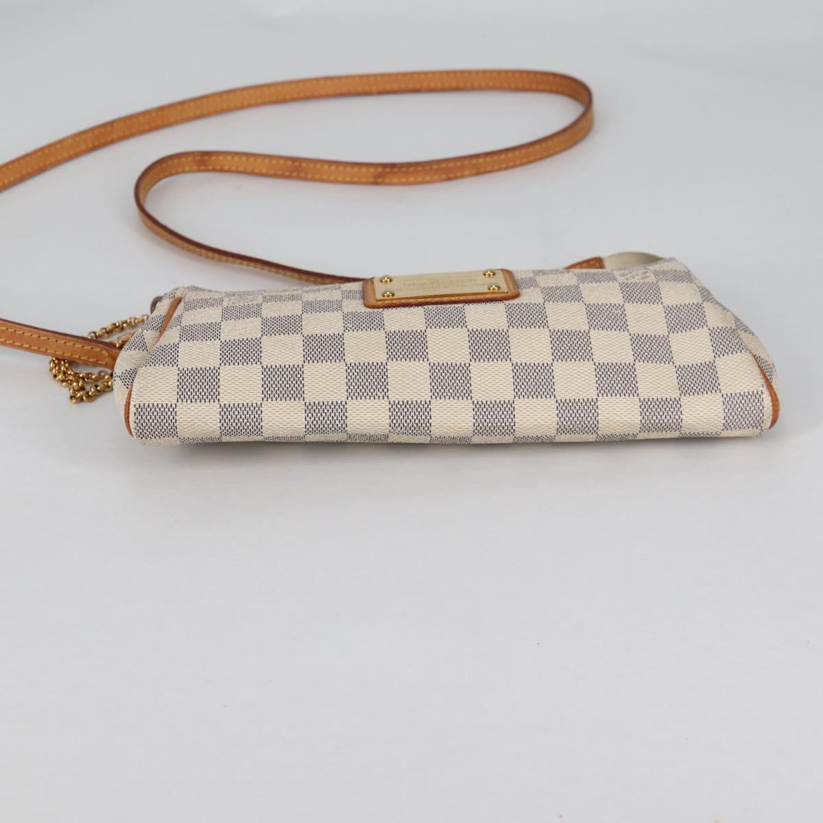 LOUIS VUITTON Damier Azur Eva Shoulder Bag 2way N55214 LV Auth yk19187