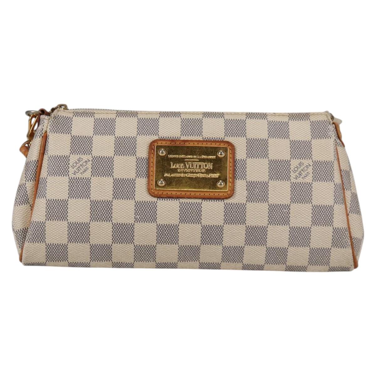 LOUIS VUITTON Damier Azur Eva Shoulder Bag 2way N55214 LV Auth yk19187
