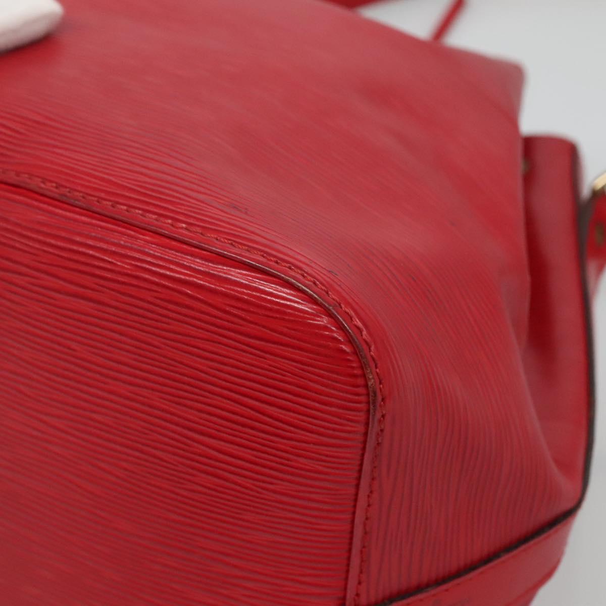 LOUIS VUITTON Epi Petit Noe Shoulder Bag Red M44107 LV Auth yk19188