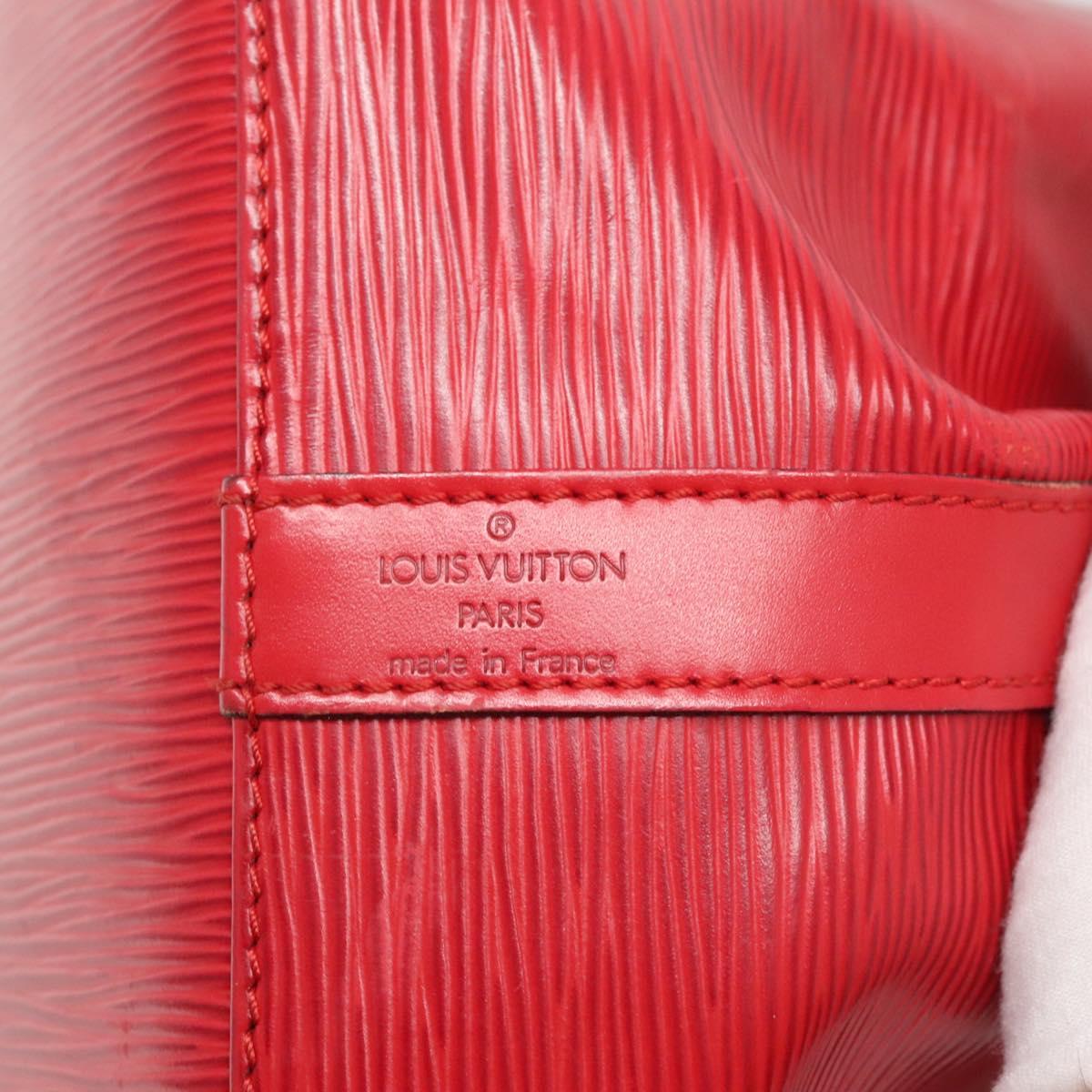 LOUIS VUITTON Epi Petit Noe Shoulder Bag Red M44107 LV Auth yk19188