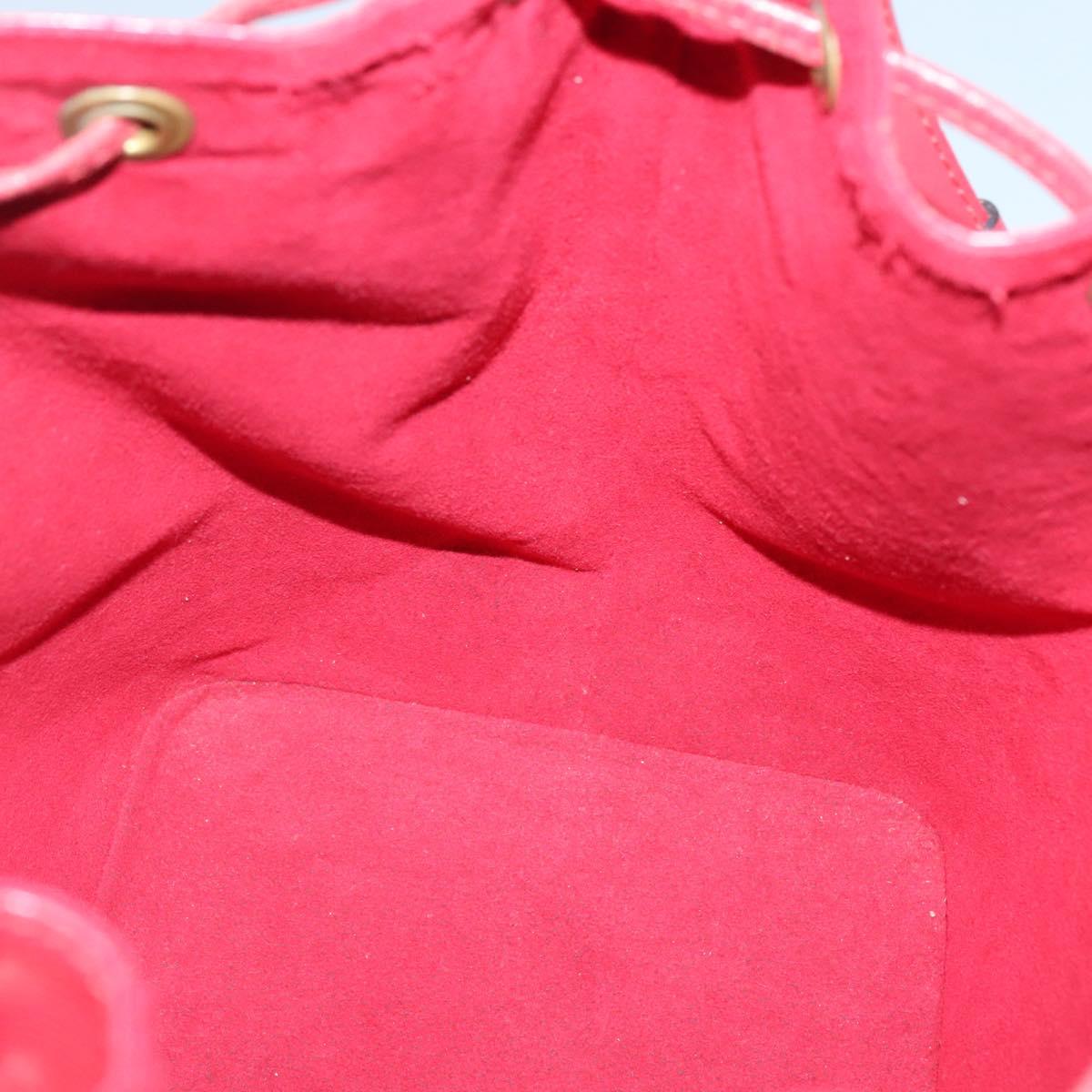 LOUIS VUITTON Epi Petit Noe Shoulder Bag Red M44107 LV Auth yk19188