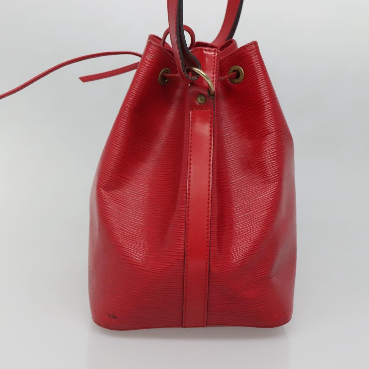 LOUIS VUITTON Epi Petit Noe Shoulder Bag Red M44107 LV Auth yk19188