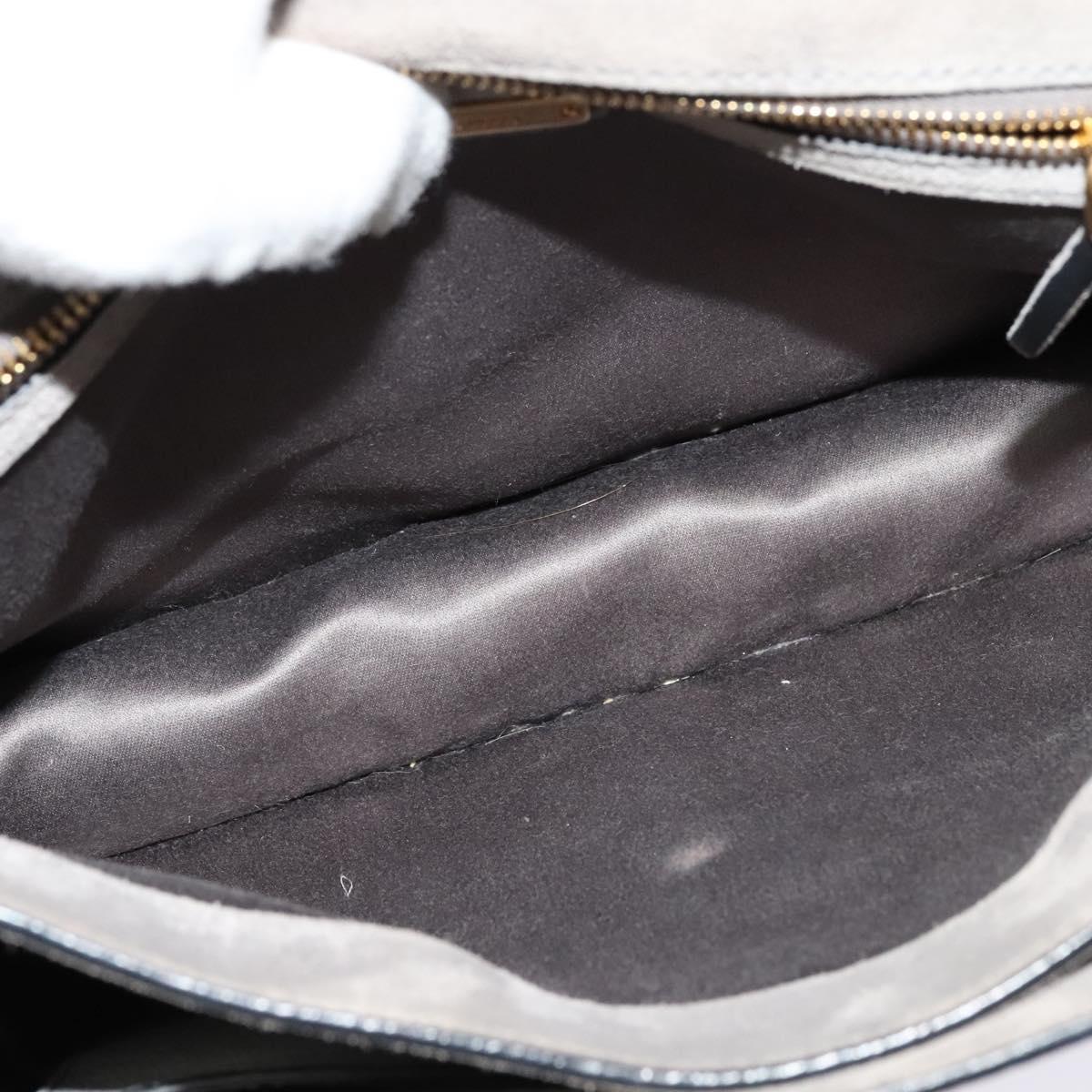 Miu Miu Hand Bag Leather 2way Gray Gold Auth yk19199V