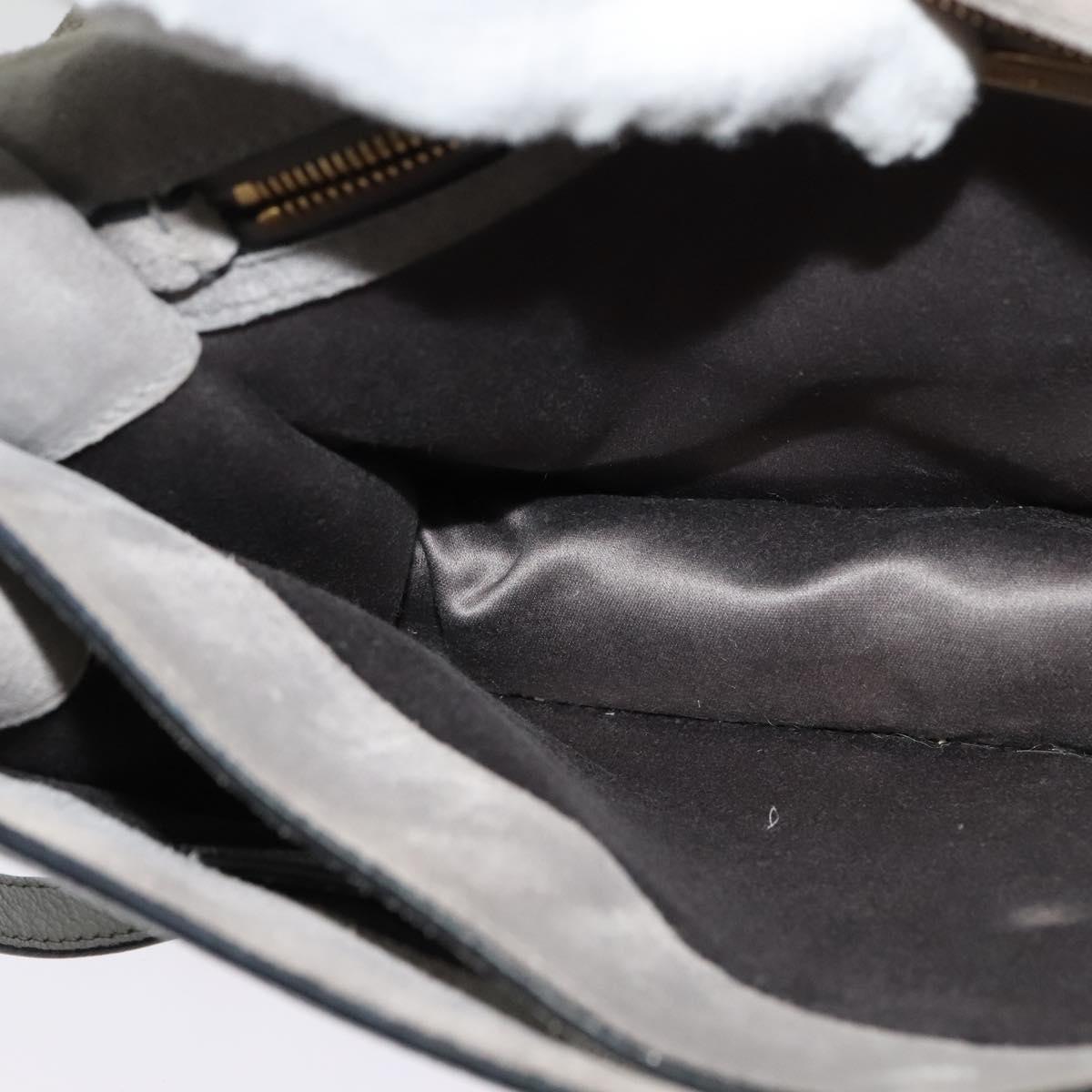 Miu Miu Hand Bag Leather 2way Gray Gold Auth yk19199V
