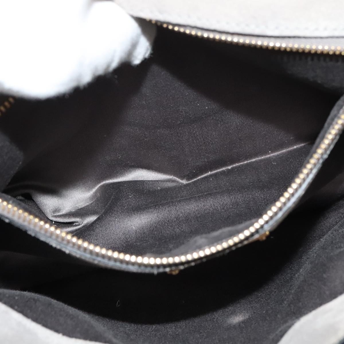 Miu Miu Hand Bag Leather 2way Gray Gold Auth yk19199V