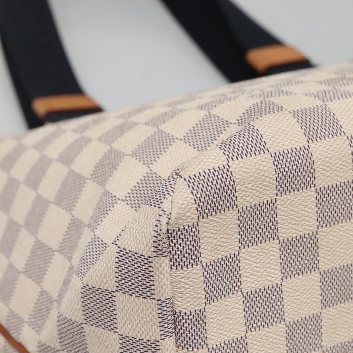 LOUIS VUITTON Damier Azur Plan Soleil Cabas PM Tote Bag N41179 LV Auth yk19203