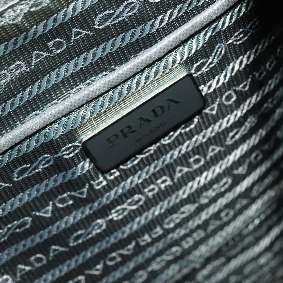 PRADA Backpack Nylon Gray Silver Auth yk19217