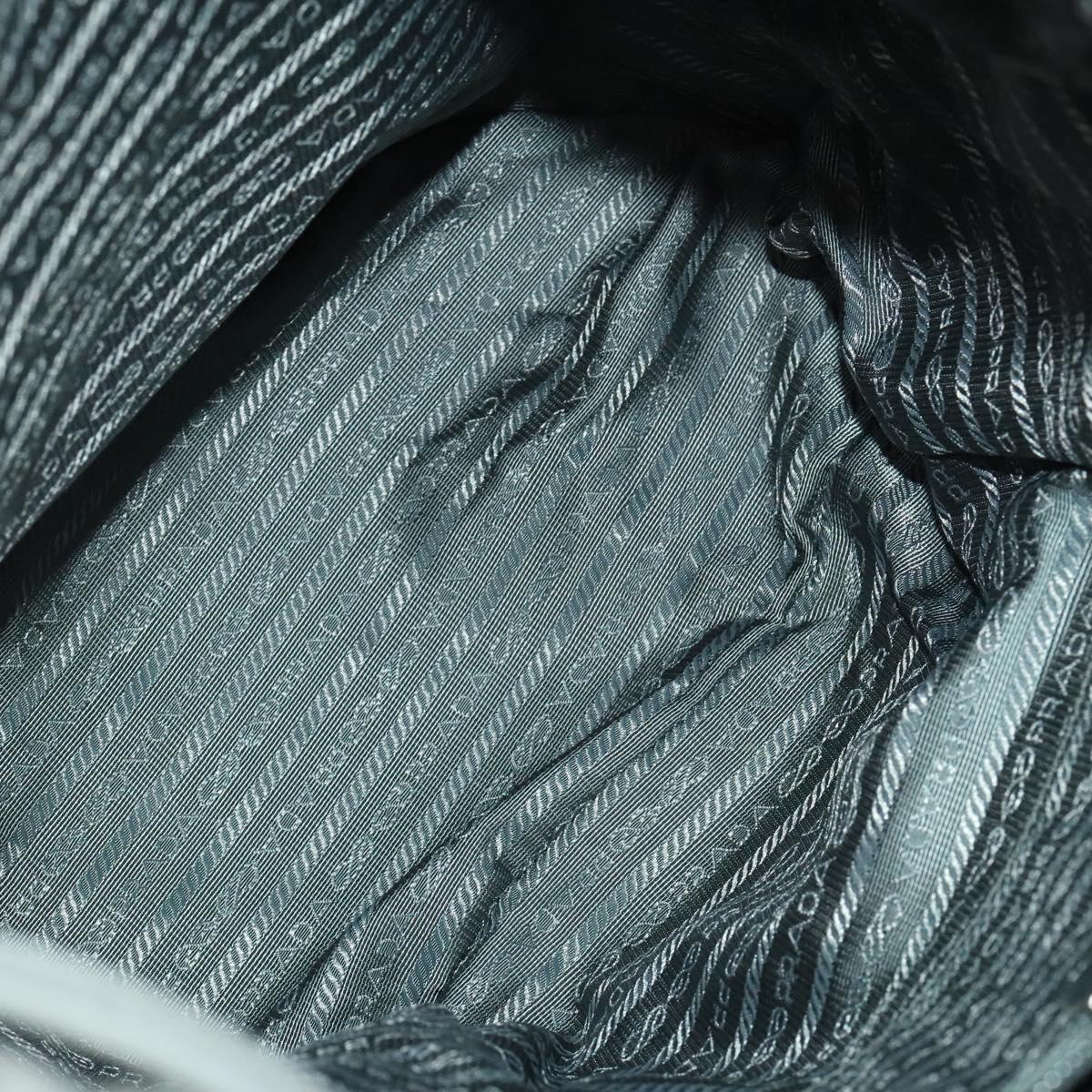 PRADA Backpack Nylon Gray Silver Auth yk19217