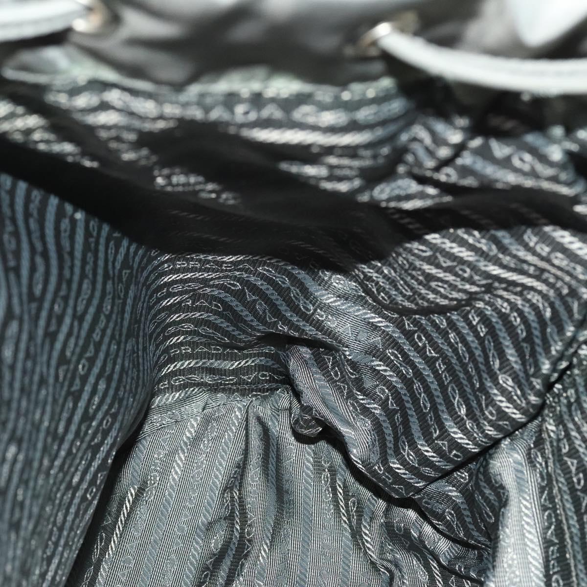 PRADA Backpack Nylon Gray Silver Auth yk19217