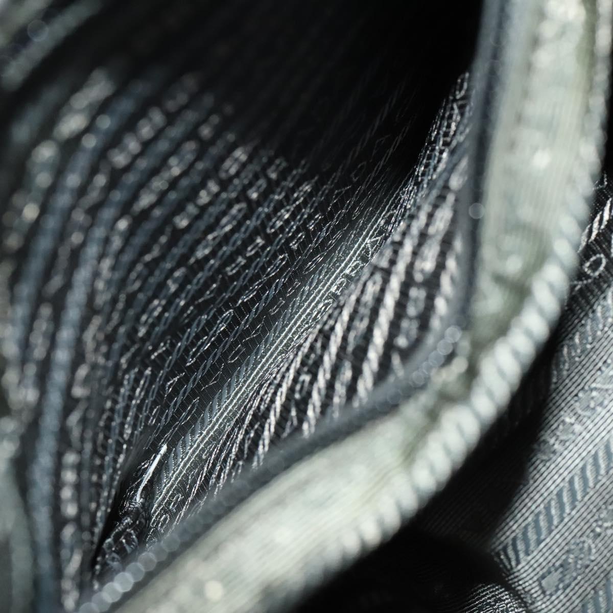 PRADA Backpack Nylon Gray Silver Auth yk19217