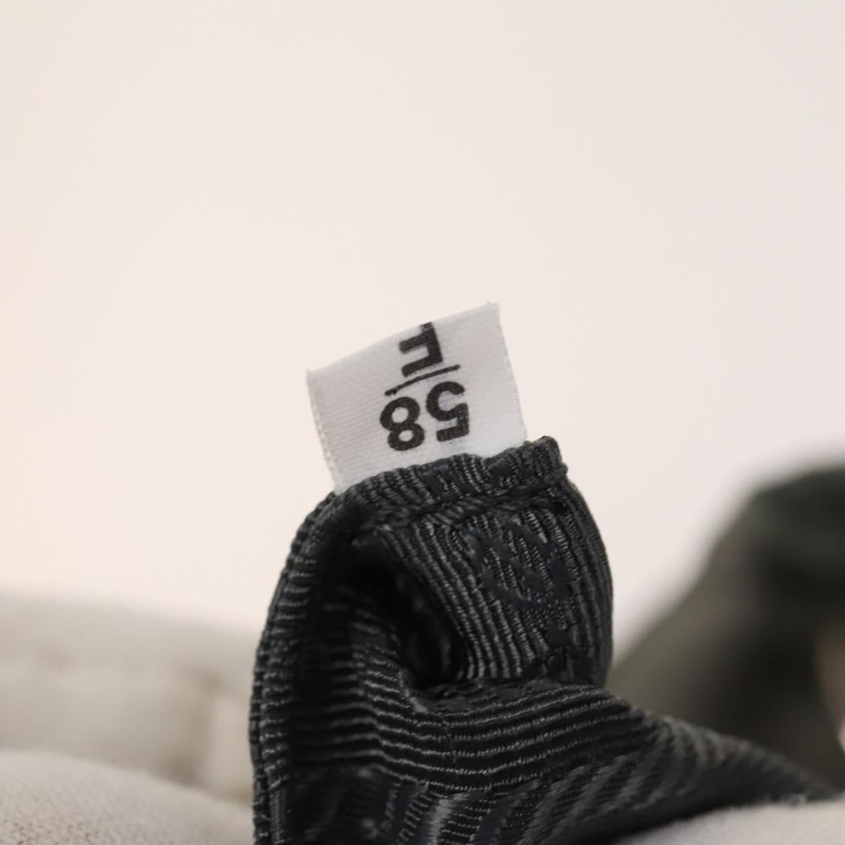 PRADA Backpack Nylon Gray Silver Auth yk19217