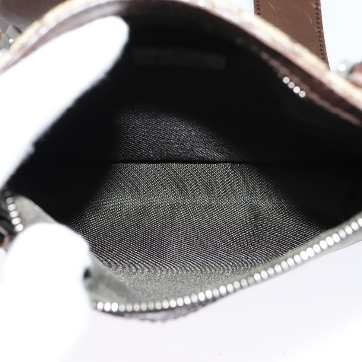 GUCCI GG Supreme Shoulder Bag PVC Beige Silver 92562 Auth yk19235
