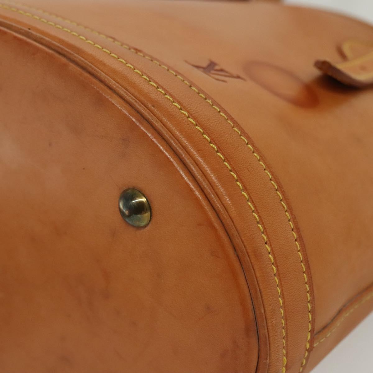 LOUIS VUITTON Nomad Leather Bucket PM Shoulder Bag Beige M85001 LV Auth yk19293