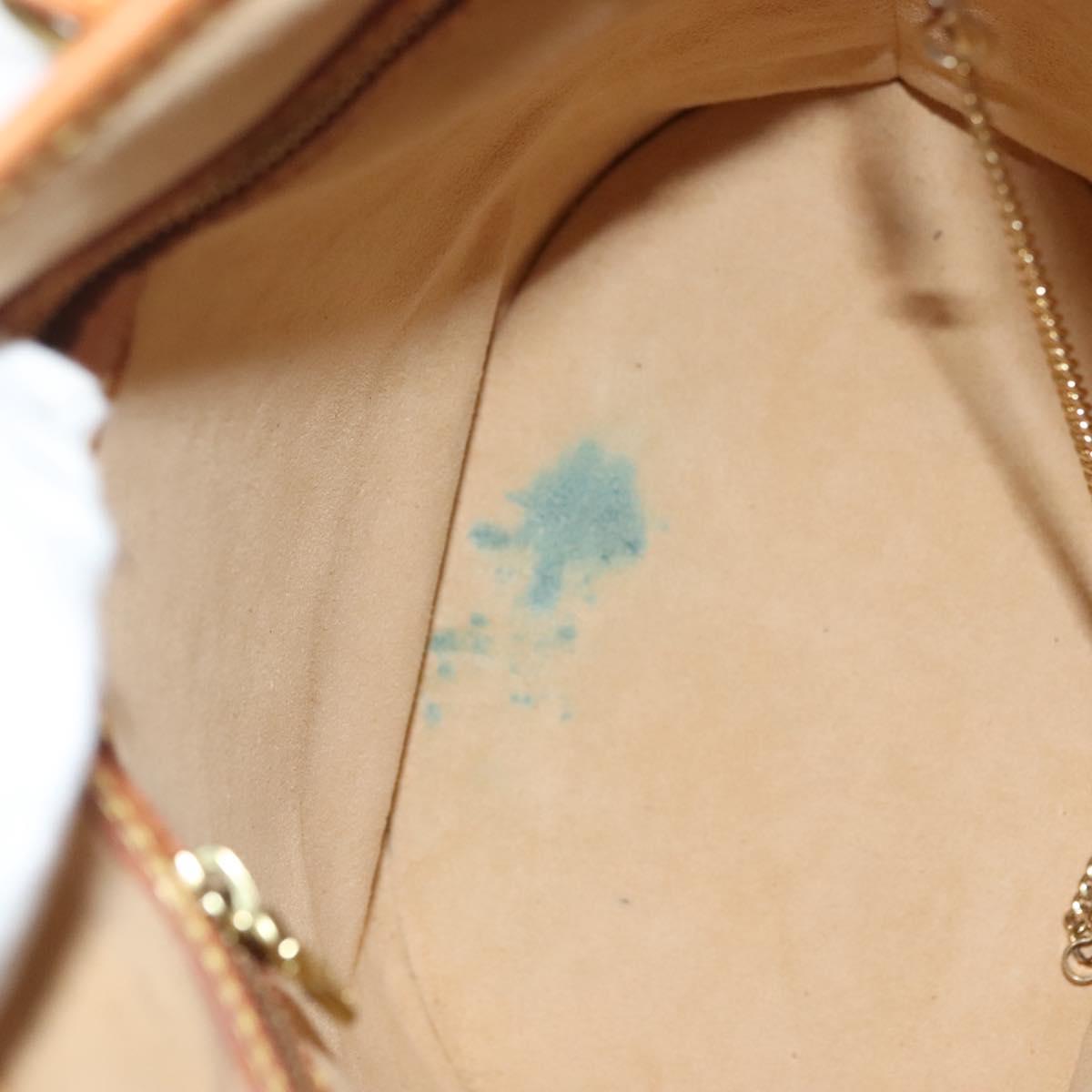 LOUIS VUITTON Nomad Leather Bucket PM Shoulder Bag Beige M85001 LV Auth yk19293