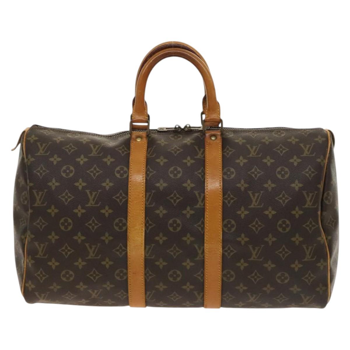 LOUIS VUITTON Monogram Keepall 45 Boston Bag M41428 LV Auth yk19301