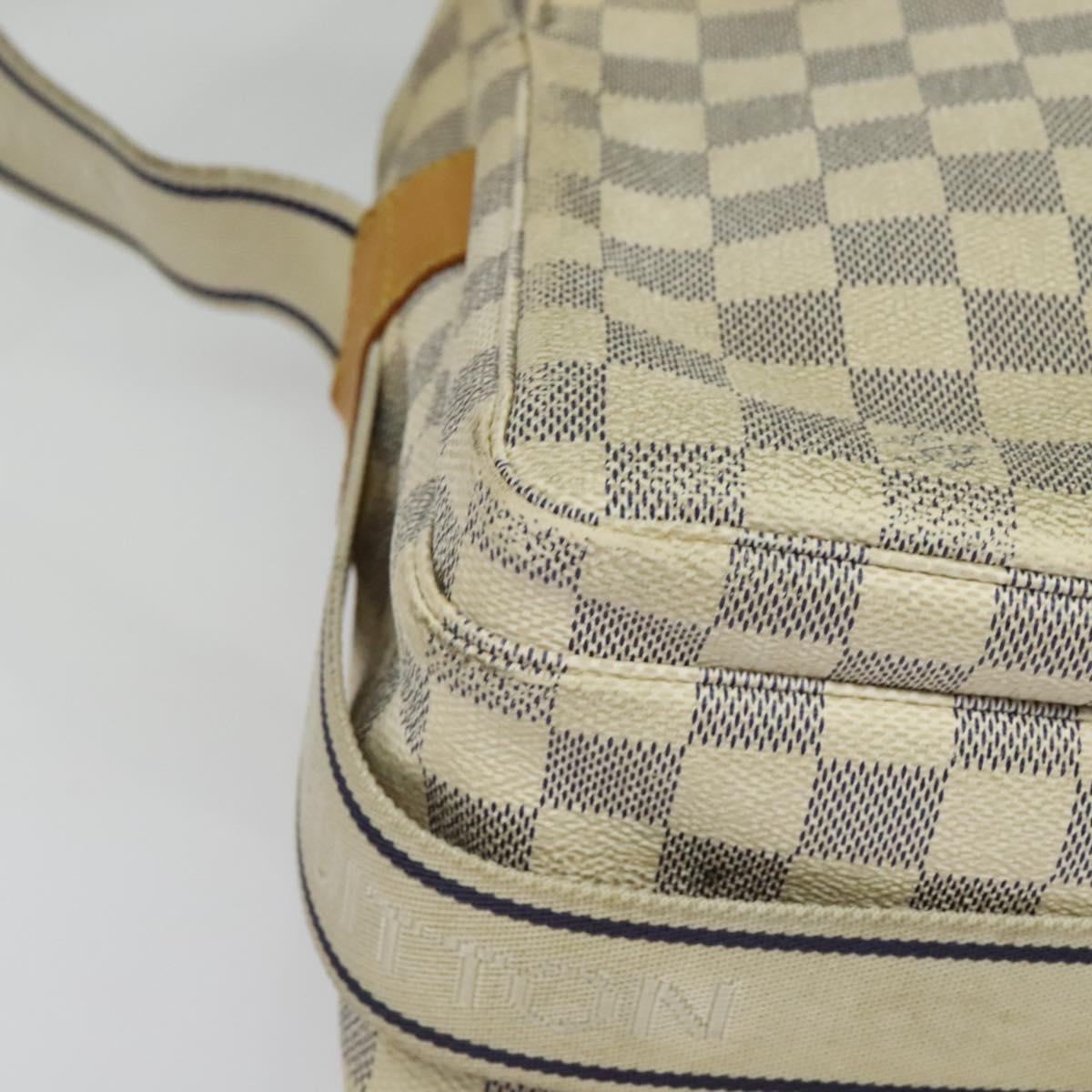 LOUIS VUITTON Damier Azur Naviglio Shoulder Bag N51189 LV Auth yk19310
