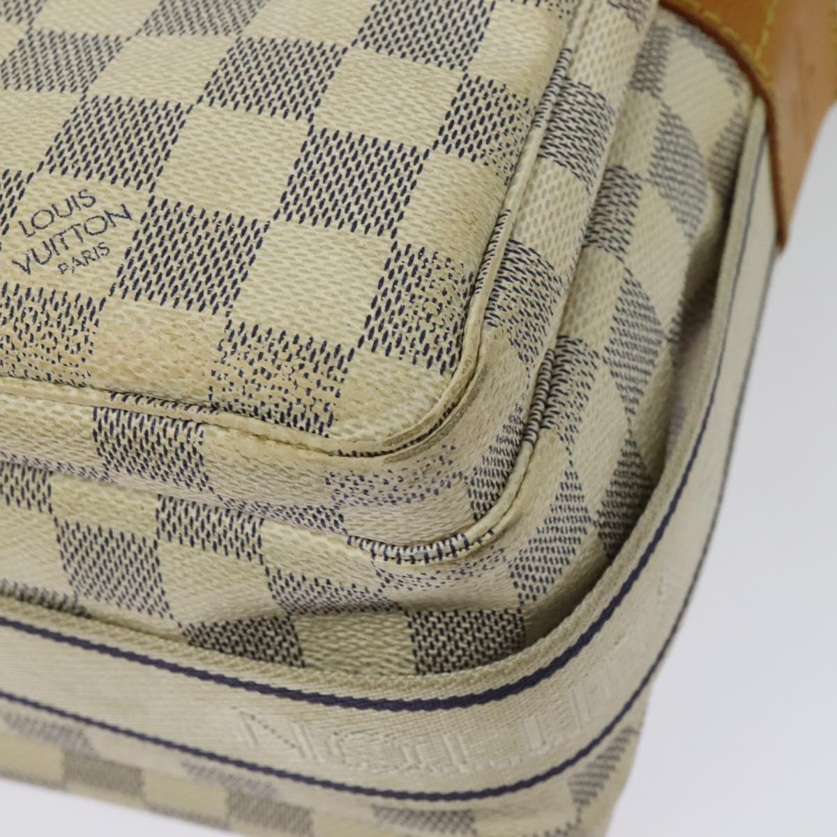 LOUIS VUITTON Damier Azur Naviglio Shoulder Bag N51189 LV Auth yk19310