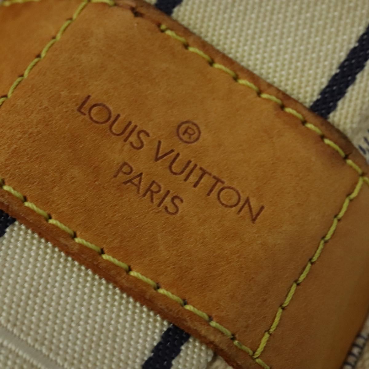 LOUIS VUITTON Damier Azur Naviglio Shoulder Bag N51189 LV Auth yk19310