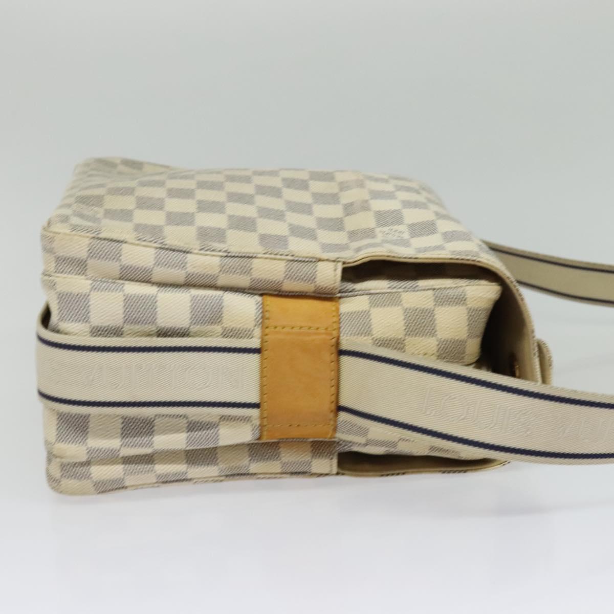LOUIS VUITTON Damier Azur Naviglio Shoulder Bag N51189 LV Auth yk19310