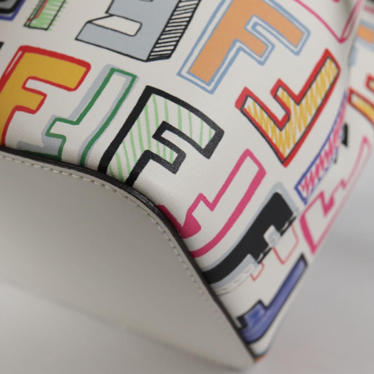 FENDI Zucca Canvas Mini Montrezor Hand Bag 2way Multicolor Gold Auth yk19350M