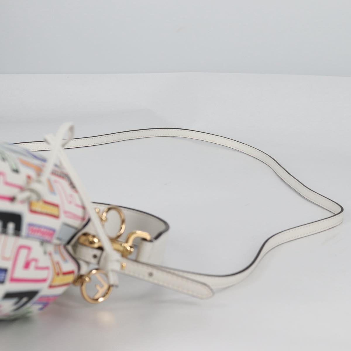 FENDI Zucca Canvas Mini Montrezor Hand Bag 2way Multicolor Gold Auth yk19350M