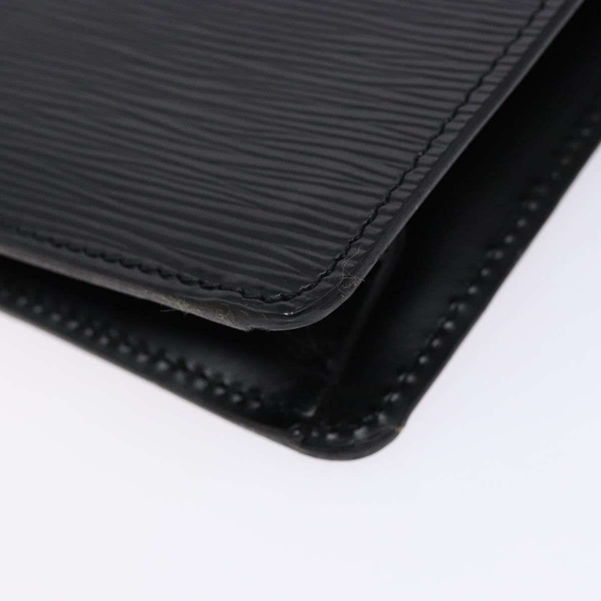 LOUIS VUITTON Epi Serie Dragonne Clutch Bag Black Noir M52612 LV Auth yk19356