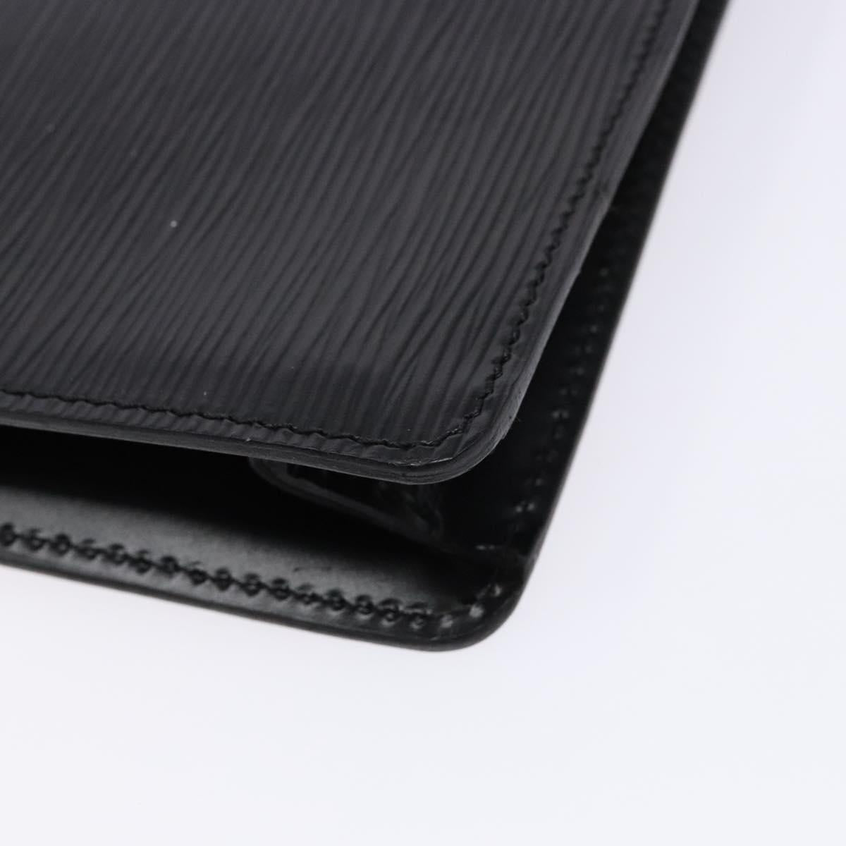 LOUIS VUITTON Epi Serie Dragonne Clutch Bag Black Noir M52612 LV Auth yk19356