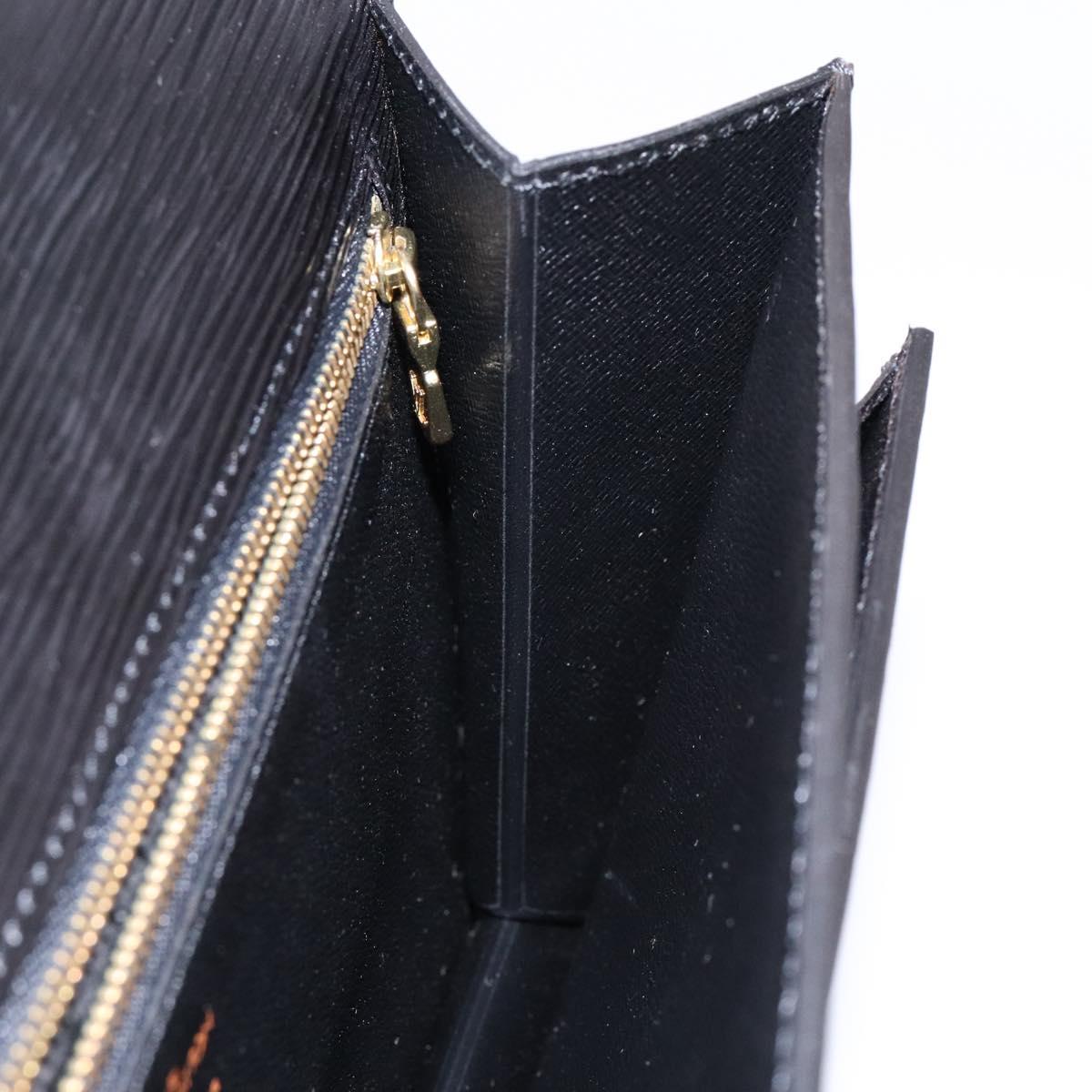 LOUIS VUITTON Epi Serie Dragonne Clutch Bag Black Noir M52612 LV Auth yk19356