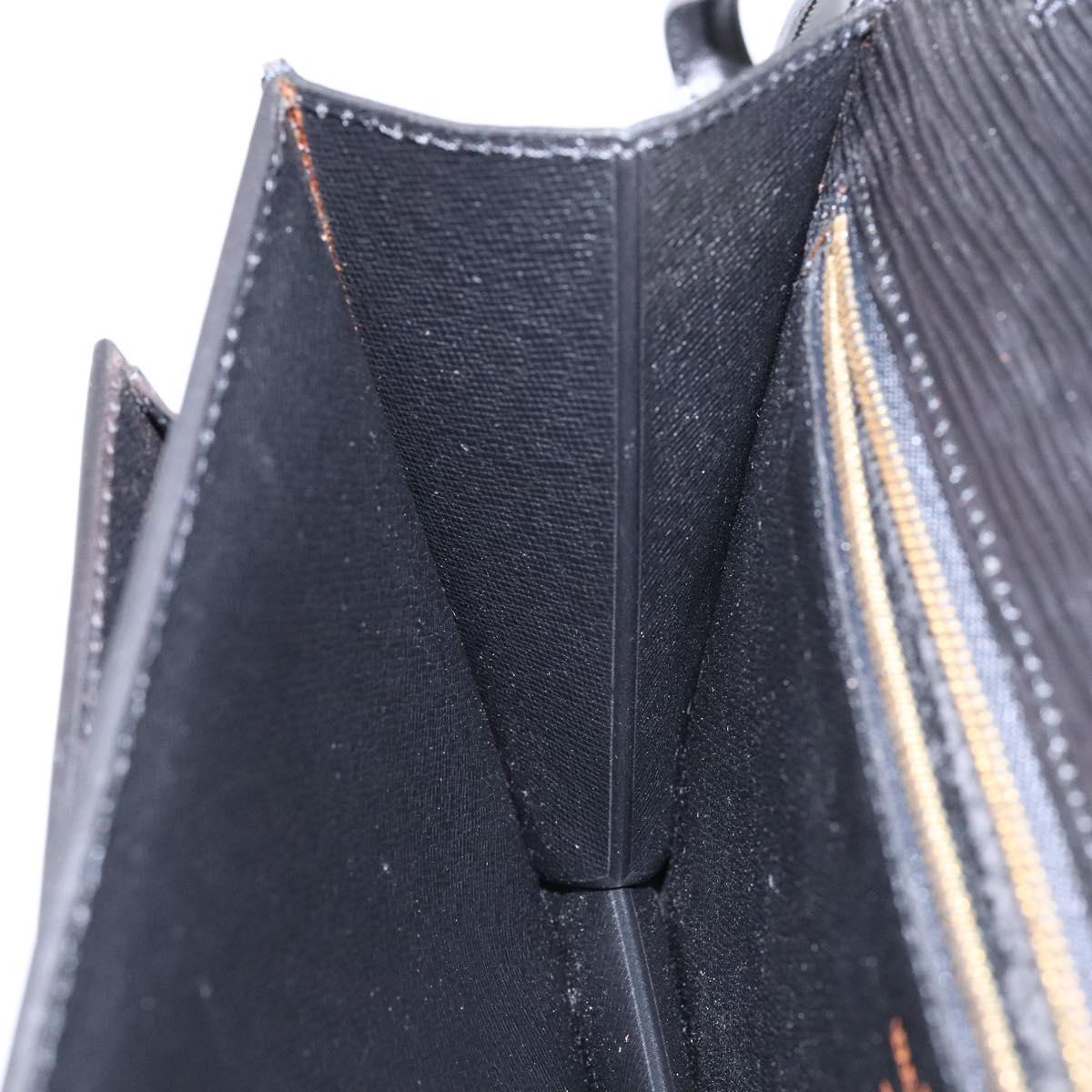 LOUIS VUITTON Epi Serie Dragonne Clutch Bag Black Noir M52612 LV Auth yk19356