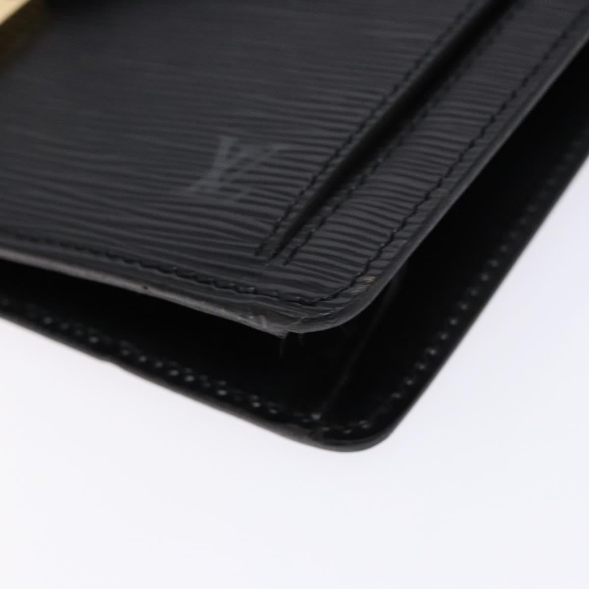 LOUIS VUITTON Epi Serie Dragonne Clutch Bag Black Noir M52612 LV Auth yk19356
