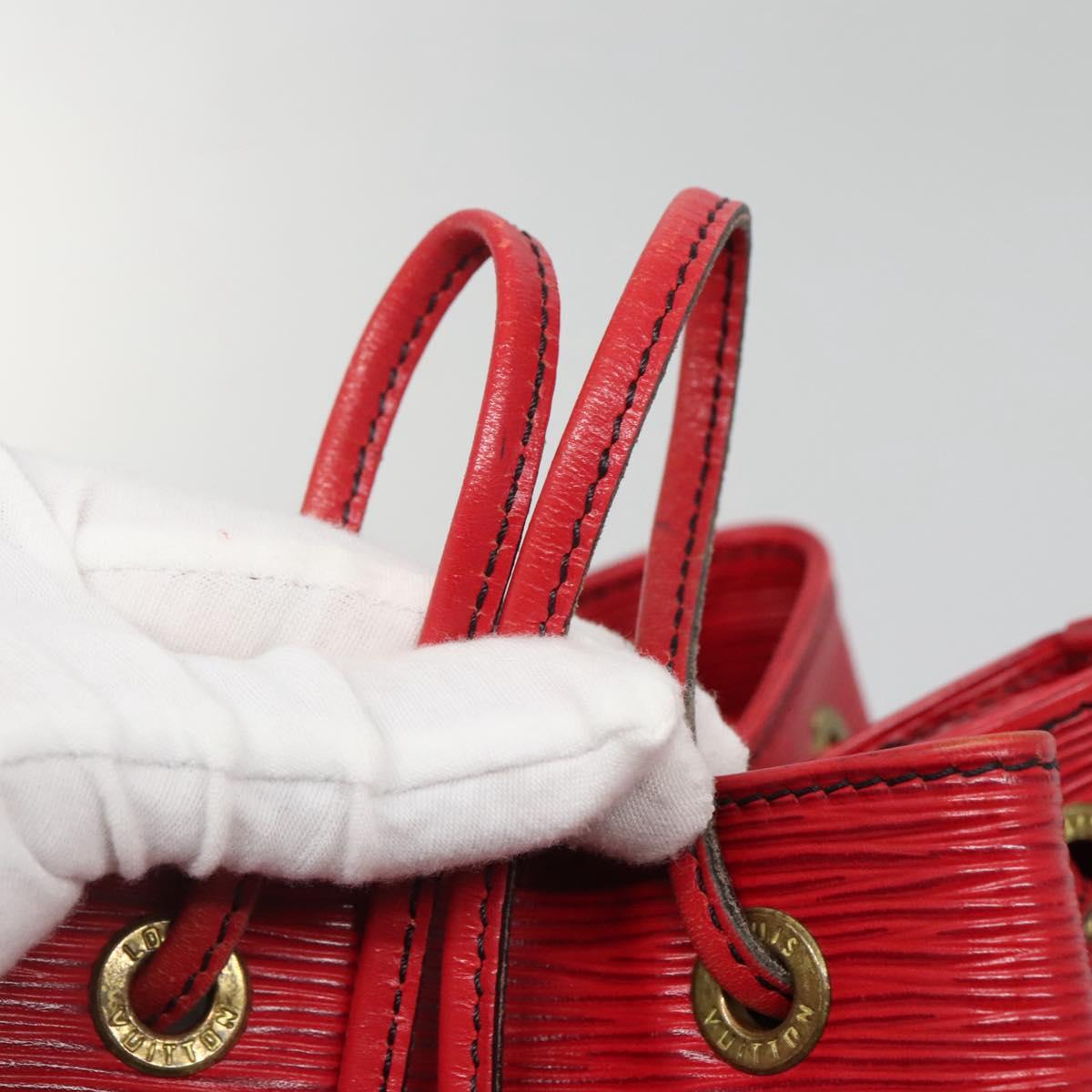 LOUIS VUITTON Epi Petit Noe Shoulder Bag Red M44107 LV Auth yk19377