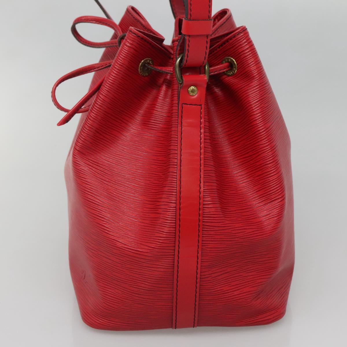 LOUIS VUITTON Epi Petit Noe Shoulder Bag Red M44107 LV Auth yk19377