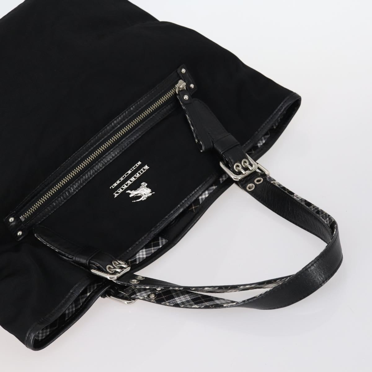 BURBERRY Nova Check Shoulder Bag Canvas Leather 3Set Black beige Auth yk19390