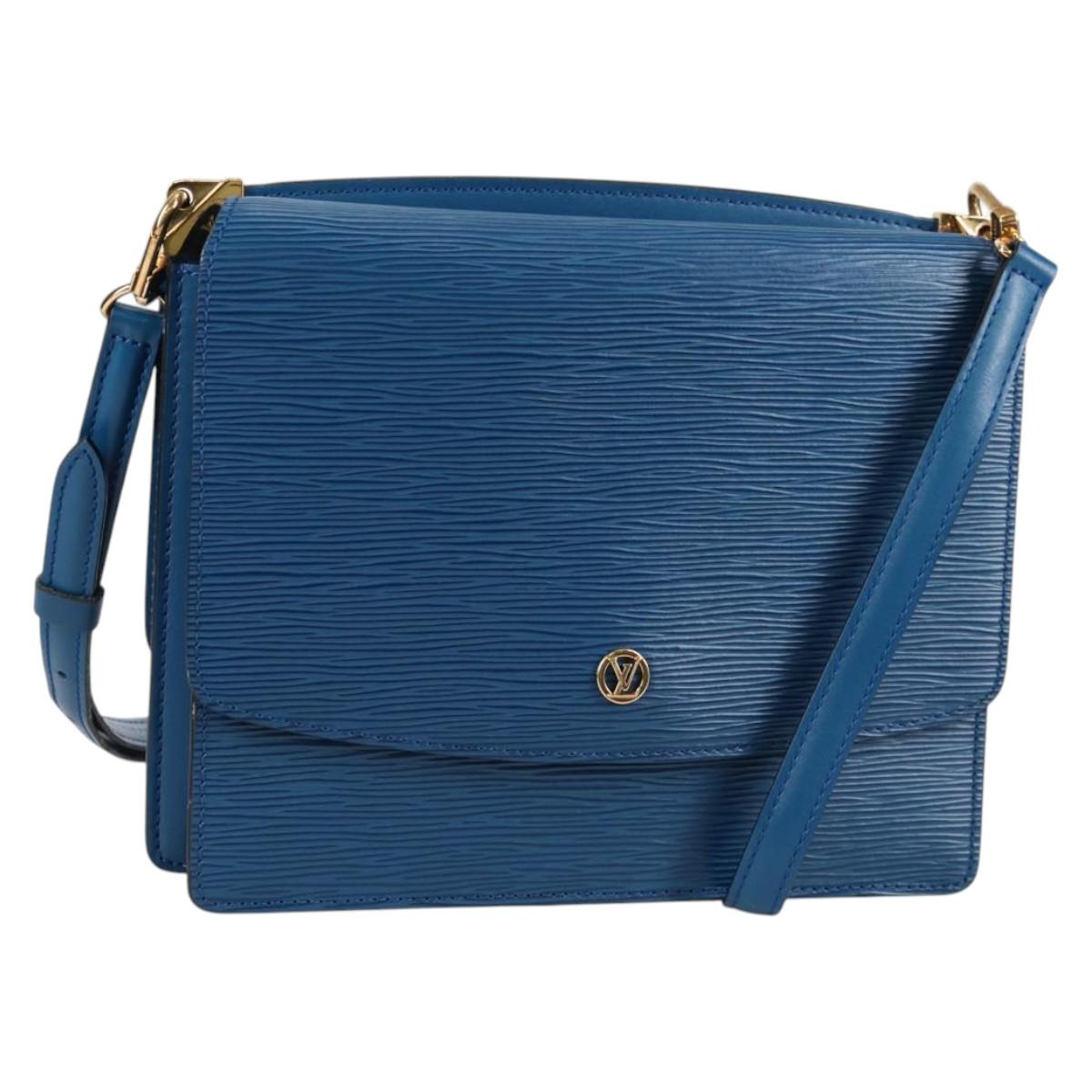 LOUIS VUITTON Epi Grenel Shoulder Bag Blue M52362 LV Auth yk19396