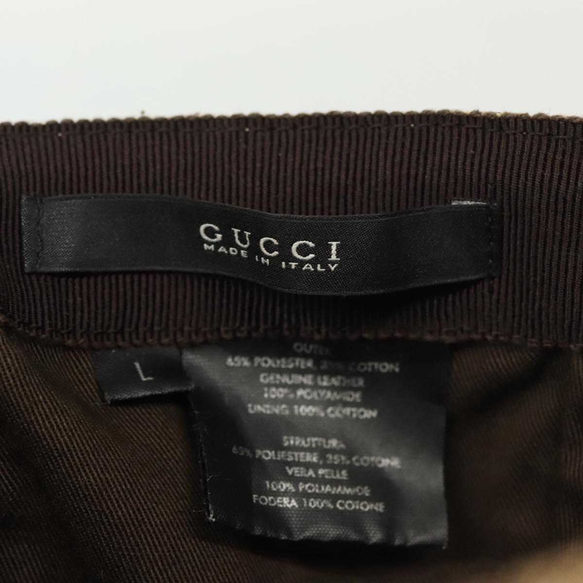 GUCCI GG Canvas Baseball Cap L Beige Red Green 200035 Auth yk19400