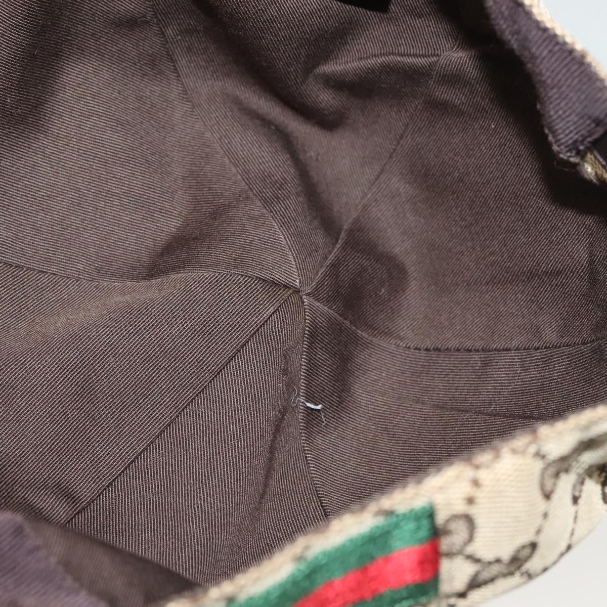 GUCCI GG Canvas Baseball Cap L Beige Red Green 200035 Auth yk19400