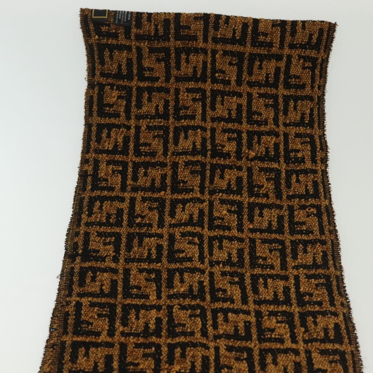 FENDI Zucca Canvas Scarf Brown Auth yk19407