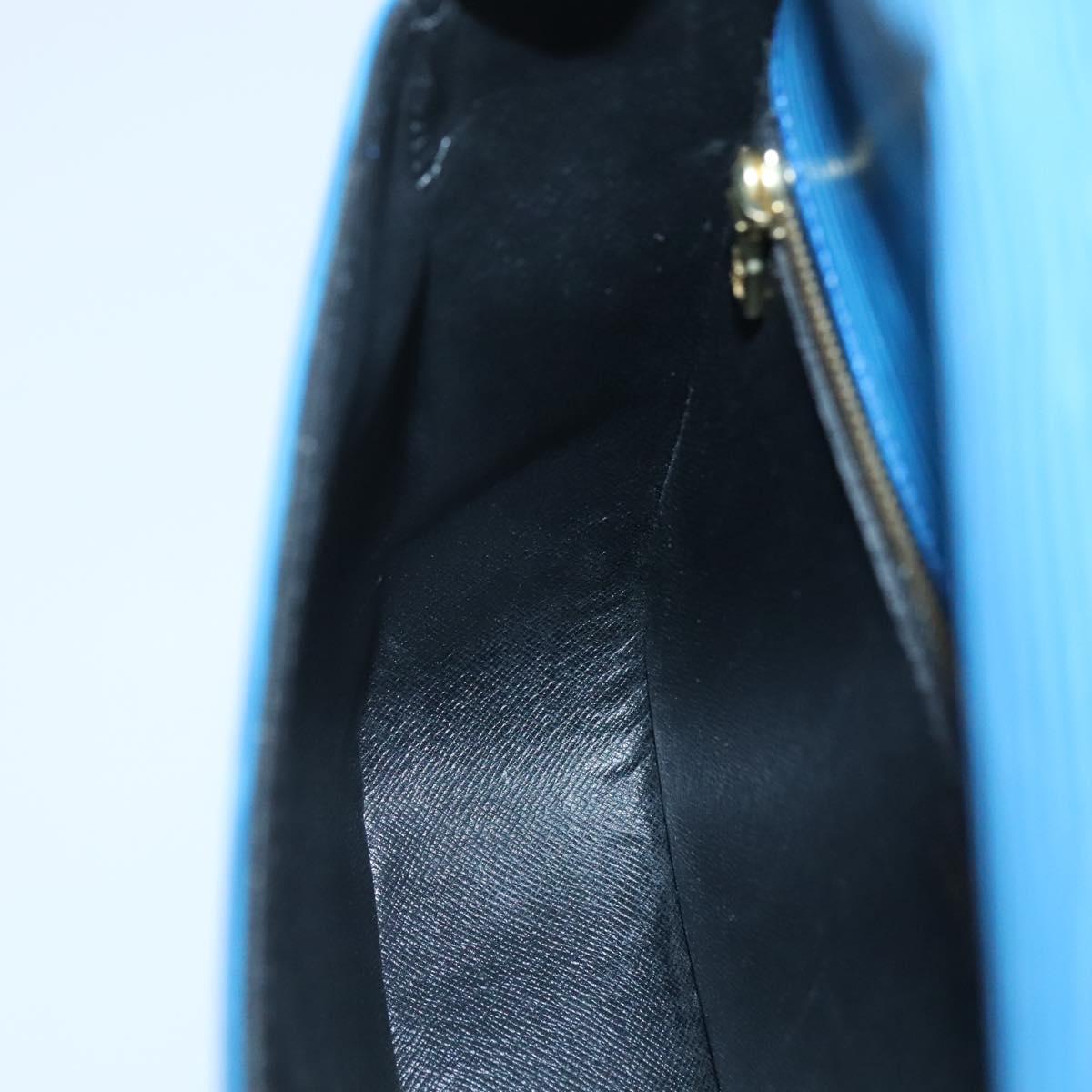 LOUIS VUITTON Epi Saint Cloud GM Shoulder Bag Toledo Blue M52195 LV Auth yk19414